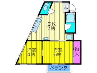 ハイツ以和貴の物件間取画像